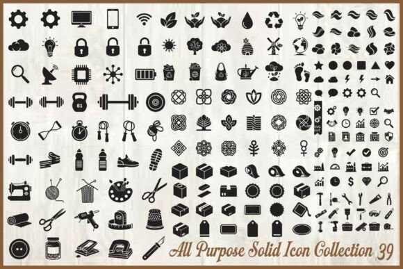 All Purpose Solid Icon Set