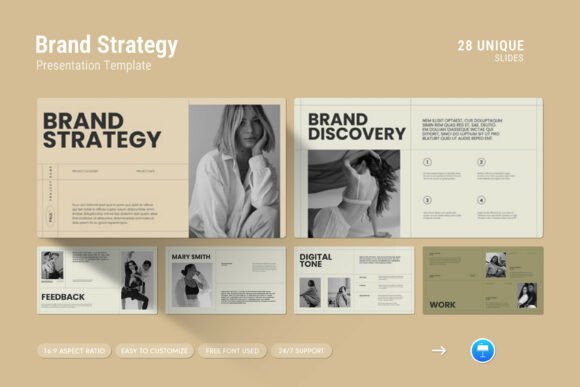 Brand Strategy Keynote Template: Professional Design