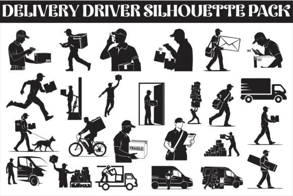 Delivery Driver Silhouette Pack