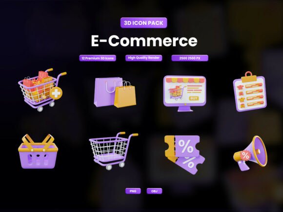 E-Commerce 3D Icon Pack: A Strategic Tool for Clearer Visual Communication