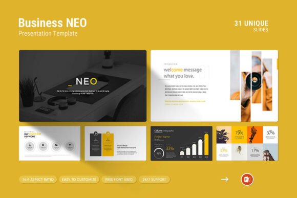 Elevating Business Communication with the Business NEO Powerpoint Template
