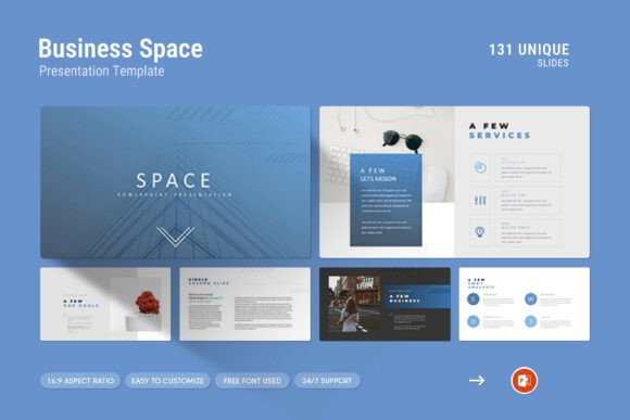 Evaluating the Business Space PowerPoint Template for Professional Presentations