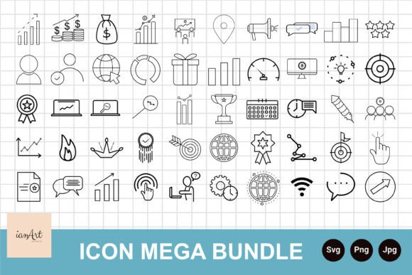 Mega Bundle Business Icon Set for Modern Projects