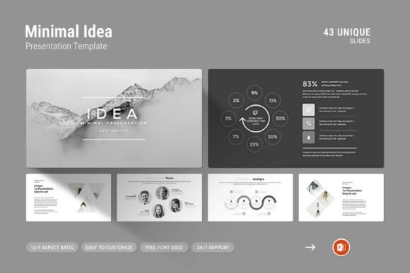 Minimal Idea Powerpoint Template