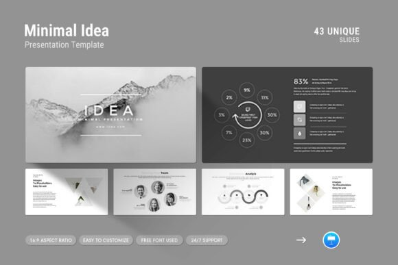 The Minimal Idea Keynote Template: Design, Clarity, and Efficiency in Every Slide