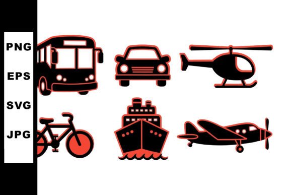 Transportation Vector Set: Versatile Icons for Every Project